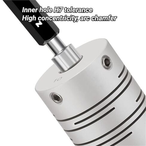 Parallel Line Coupling D40L56 8-19mm Aluminum Alloy 3D Printer Groove Type Elastic Screw Coupler 1Pcs(9.52x16) in Saudi Arabia