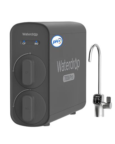 Waterdrop G5P700A-Pro Alkaline Mineral pH+ Reverse Osmosis Water Filter, NSF/ANSI 58 & 372 Certified, 8 Stage Dual Flow Reverse Osmosis System, 700 GPD RO Water Filtration System, LED Faucet in Saudi Arabia