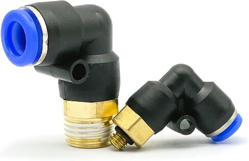 10 قطعة/الوحدة PL الكوع تركيب هوائي 1/4 3/8 1/2 1/8 BSPT ذكر الموضوع L شكل دفع في خرطوم OD 6 8 10 مللي متر 12 مللي متر الهواء موصل سريع (PL8-03) in Kuwait