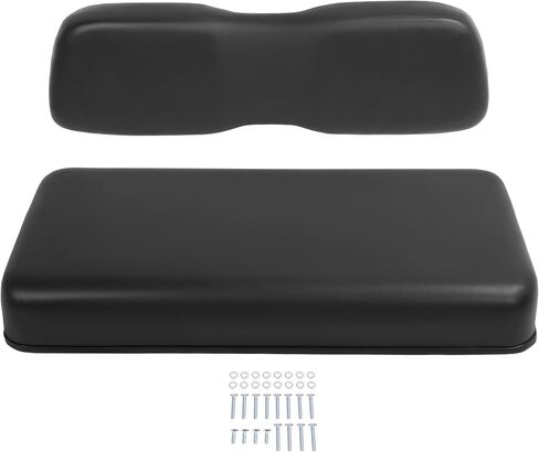 ECOTRIC Golf Cart Front Seat Bottom & Seat Backrest Assemble Compatible with 2000.5-up Club Car DS Seat Bottom Cushion and Back- Black Plastic Foam Wood in Saudi Arabia
