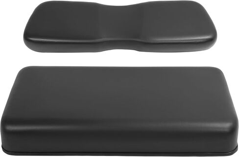 ECOTRIC Golf Cart Front Seat Bottom & Seat Backrest Assemble Compatible with 2000.5-up Club Car DS Seat Bottom Cushion and Back- Black Plastic Foam Wood in Saudi Arabia