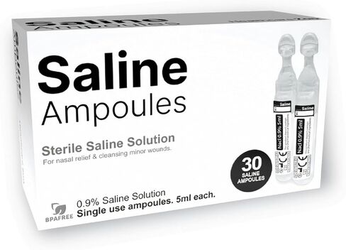 Saline Solution, 0.9% Sodium Chloride, 30 Single-Use 5ml Tubes in Saudi Arabia