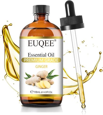 EUQEE Hinoki Essential Oil 118ml Pure Hinoki Oil Premium Essential Oil - with Glass Dropper Great for Diffuser, DIY Soap, Candle Making, Aromatherapy - 4Fl. OZ in Saudi Arabia