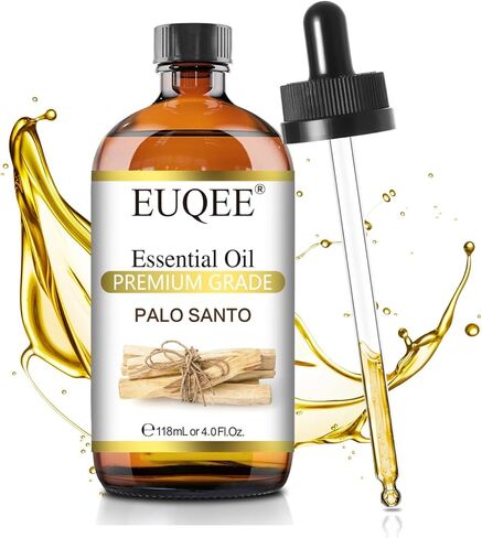 EUQEE Hinoki Essential Oil 118ml Pure Hinoki Oil Premium Essential Oil - with Glass Dropper Great for Diffuser, DIY Soap, Candle Making, Aromatherapy - 4Fl. OZ in Saudi Arabia