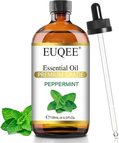 EUQEE Hinoki Essential Oil 118ml Pure Hinoki Oil Premium Essential Oil - with Glass Dropper Great for Diffuser, DIY Soap, Candle Making, Aromatherapy - 4Fl. OZ in Saudi Arabia