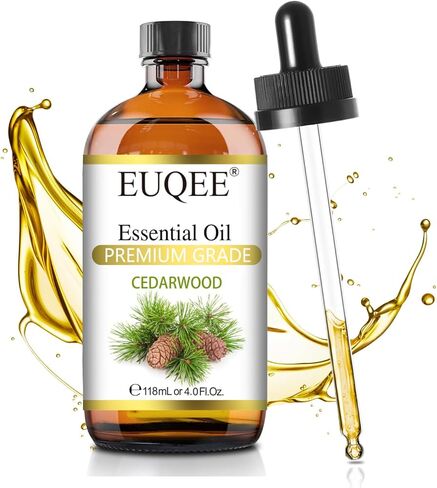 EUQEE Hinoki Essential Oil 118ml Pure Hinoki Oil Premium Essential Oil - with Glass Dropper Great for Diffuser, DIY Soap, Candle Making, Aromatherapy - 4Fl. OZ in Saudi Arabia