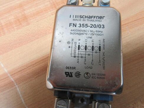 FN355-20-03 3-Phase 20 A مرشح الإدخال CL A W/ M4 برغي in Saudi Arabia