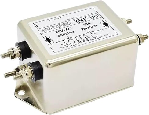 YB410-10A/20A/30A/40A/50A Double Bolt Single Phase AC Power Filter 220V Anti-Interference(YB410-10A) in Saudi Arabia