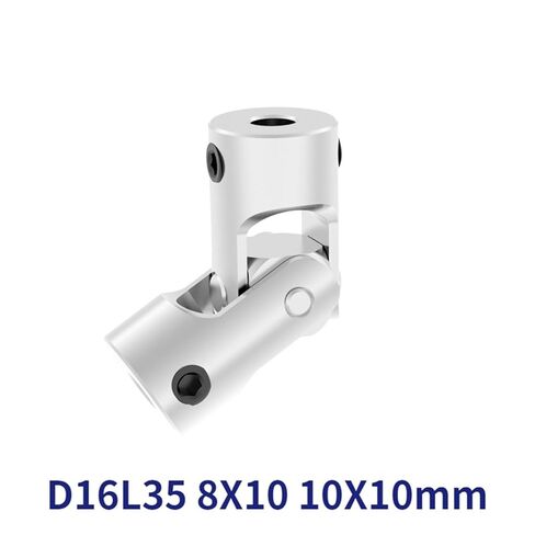 Mini Coupling D16 L35 Universal Joint Diameter 16mm Length 35mm Model Ship Car Coupler Gimbal Cardan 1Pcs(10mm to 10mm) in Saudi Arabia