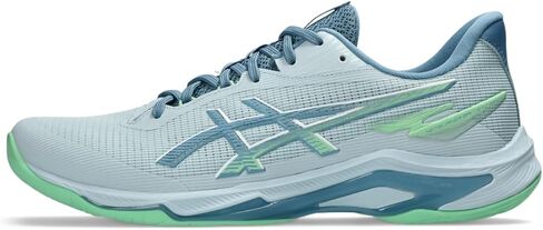 ASICS Men's Netburner Ballistic FlyteFoam 4 Volleyball Shoes, 9.5, White/ASICS Blue in Saudi Arabia