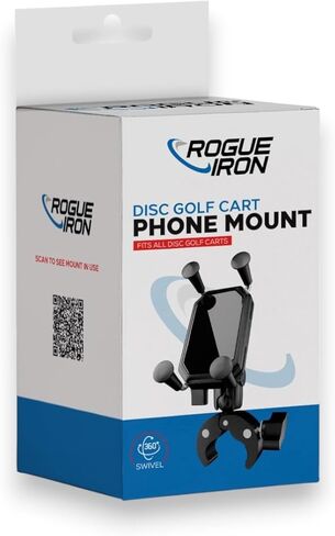 حامل هاتف لعربة الجولف من Rogue Iron لعربات Zuca وجميع عربات الجولف الأخرى على شكل قرص in Kuwait