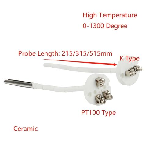 1300 Degree High Temperature K Type PT100 Thermocouple Sensor for Ceramic Kiln Furnace 2372 Fahrenheit Thermocouple(PT100 Type 215mm) in Saudi Arabia