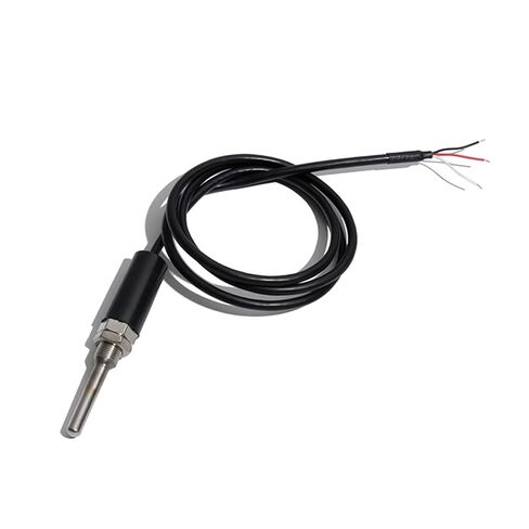M12 Thread DS18B20 Temperature Sensor 3 * 0.3mm Signal Cable Three-core Wires SUS Probe 0.5m/1m/1.5m/2m without Shield(Grey) in Saudi Arabia