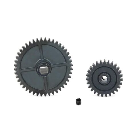 Steel Heavy Duty Motor Pinion Gear 1Set 17T 42T Metal Gear and Pinion Kit for 1/14 144001 124018 124019 Parts in Kuwait