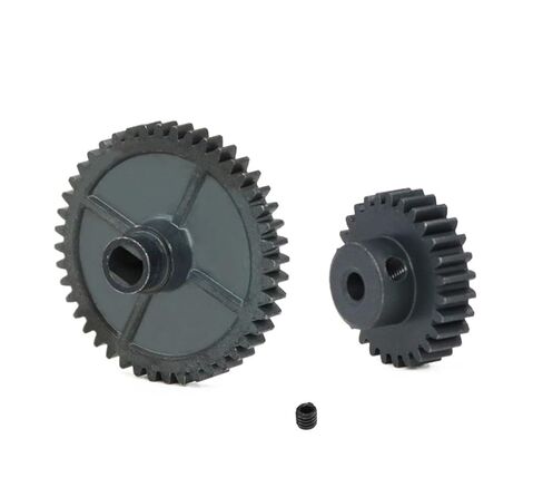 Steel Heavy Duty Motor Pinion Gear 1Set 17T 42T Metal Gear and Pinion Kit for 1/14 144001 124018 124019 Parts in Kuwait