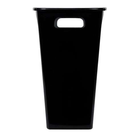 Kitchen Trash Can, 8.8 Gallon Plastic Open Top Garbage Bucket Bin with No Lid, Black in Saudi Arabia