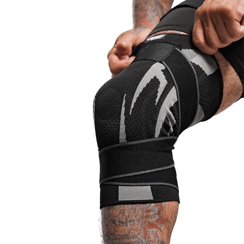Anaconda Fightwear Knee Brace for Men and Women – Adjustable Knee Compression Sleeve with Gel Pad for Shock Absorption & Joint Support – Non-Slip Wrap for Athletic Training & Sports – Large in Saudi Arabia