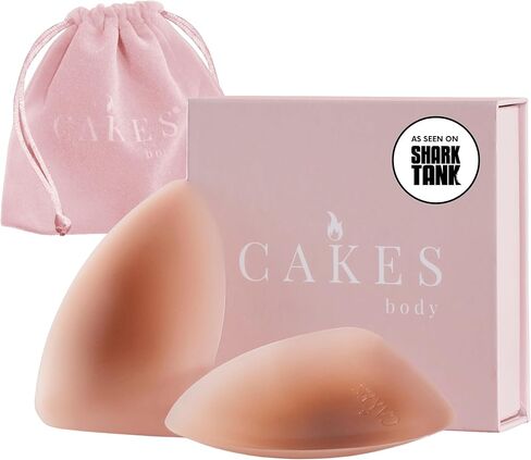 CAKES Body® grippy (Non-Adhesive) Triangle Nipple Covers for Women - Silicone Nipple Covers with Travel Pouch in Kuwait