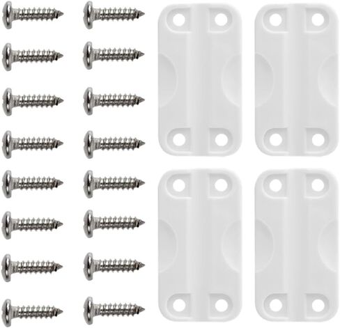 4 قطع مفصلات تبريد بيضاء مع 16 براغي متوافقة مع موديلات Igloo 50-165 Qt، مجموعة قطع غيار التبريد، سهلة الاستخدام in Kuwait