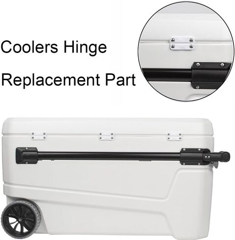 4 قطع مفصلات تبريد بيضاء مع 16 براغي متوافقة مع موديلات Igloo 50-165 Qt، مجموعة قطع غيار التبريد، سهلة الاستخدام in Kuwait