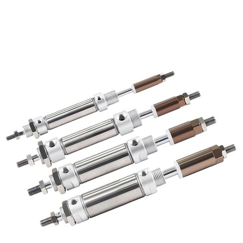 أسطوانة مصغرة من الفولاذ المقاوم للصدأ من سلسلة MAJ مع قطر أسطوانة شوط قابل للتعديل 16-40 مم، خيارات متعددة للأشواط للتحكم الدقيق (الشوط 50-30-S، التجويف 16 مم) in Kuwait