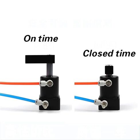 أسطوانة تثبيت بزاوية 90 درجة من سلسلة ACK، قطر أسطوانة من نوع Yadeke 25-63 مم، متوفرة باللونين الأسود والأبيض (SRC50X90-L) in Kuwait