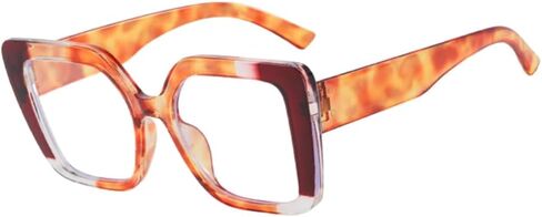 Shiratori Blue Light Blocking Glasses with Rectangle Frame and Chic Preppy Look for Women ， Computer Glasses in Saudi Arabia