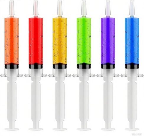 50 PACK 2 oz Party Jelly Syringes Shot with Lids, Large Reusable Party Jelly Shot for Thanksgiving Day, Christmas Wedding Bachelorette Parties (Clear) in Saudi Arabia