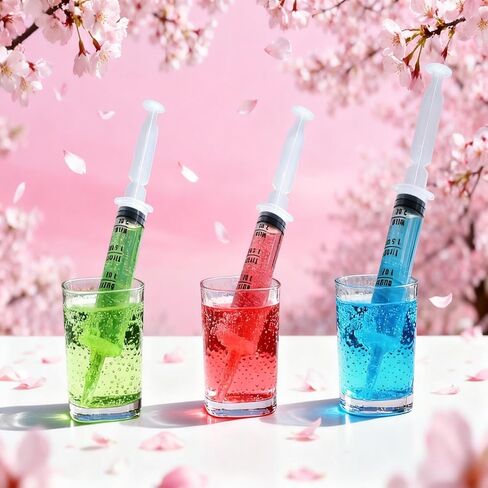 50 PACK 2 oz Party Jelly Syringes Shot with Lids, Large Reusable Party Jelly Shot for Thanksgiving Day, Christmas Wedding Bachelorette Parties (Clear) in Saudi Arabia