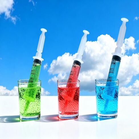 50 PACK 2 oz Party Jelly Syringes Shot with Lids, Large Reusable Party Jelly Shot for Thanksgiving Day, Christmas Wedding Bachelorette Parties (Clear) in Saudi Arabia