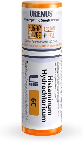 Histaminum Hydrochloricum 30C Sugar Free Lactose Free Homeopathic Remedy 110 Pellets, Urenus in Saudi Arabia