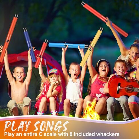 Silipull 16 Pcs Musical Sound Tube Percussion Tube Set with Percussion Caps Music Instruments for Outdoor Classroom in Saudi Arabia