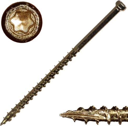 #8 × 3 براغي زخرفة داخلية من Saberdrive بوزن 1 رطل، تقريبًا. 93 قطعة، براغي خشبية متينة، خيط مسنن للتثبيت الآمن، تجنب الخروج من الكاميرا in Kuwait