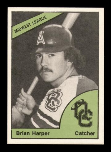 بريان هاربر موقعة على بطاقة TCMA Rookie لعام 1978 رقم 277 Quad City Angels SKU #231733 in Saudi Arabia