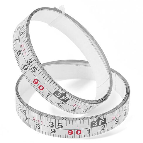 2 Pack Adhesive Measuring Tape,39 Inch Ruler Tapes Peel and Stick On Tape Measure Sticker,Imperial & Metric Scales Left-Right Reading Ruler for Woodworking,Drafting Table Saw Measuring in Saudi Arabia