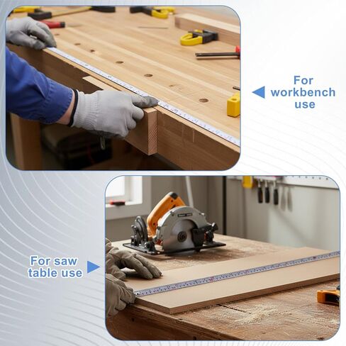 2 Pack Adhesive Measuring Tape,39 Inch Ruler Tapes Peel and Stick On Tape Measure Sticker,Imperial & Metric Scales Left-Right Reading Ruler for Woodworking,Drafting Table Saw Measuring in Saudi Arabia