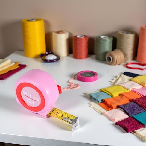 Pink Tape Measure, 25-FT Self-Lock Measuring Tape(Pink) in Kuwait