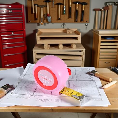 Pink Tape Measure, 25-FT Self-Lock Measuring Tape(Pink) in Kuwait