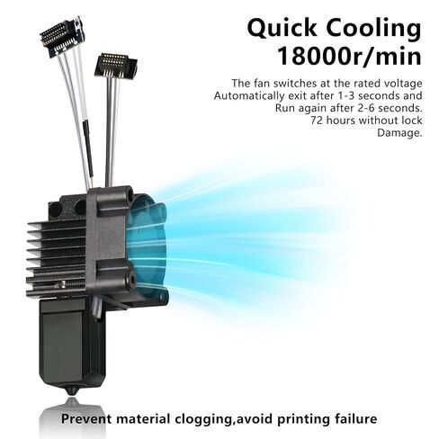 مجموعة Hotend كاملة 0.4 مم P1S مع أطراف فوهة إضافية (0.2 مم 0.4 مم 0.6 مم 0.8 مم)، مجموعة فوهات فولاذية صلبة كاملة لطابعة Bambu Lab P1S/P1P ثلاثية الأبعاد، استبدال رأس الطباعة Hotend in Kuwait