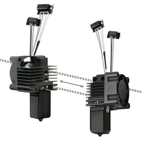 مجموعة Hotend كاملة 0.4 مم P1S مع أطراف فوهة إضافية (0.2 مم 0.4 مم 0.6 مم 0.8 مم)، مجموعة فوهات فولاذية صلبة كاملة لطابعة Bambu Lab P1S/P1P ثلاثية الأبعاد، استبدال رأس الطباعة Hotend in Kuwait