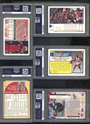 بطاقة مايكل جوردان 1992-93 Topps #3 PSA 9 in Saudi Arabia