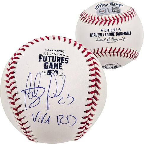 فرناندو تاتيس جونيور الموقع الرسمي لـ M.L.B 2018 All Star Futures Logo لعبة البيسبول بادريس "Viva RD" JSA Stock #202017 in Kuwait