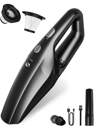 مكنسة مكسورة باليد ، فراغات السيارة قوية مع بطارية قابلة لإعادة الشحن ، فراغ محمولة مملوءة بالسيدات مع مرشح HEPA القابل للغسل ، مجموعة فراغات صغيرة للرجال والنساء in Kuwait