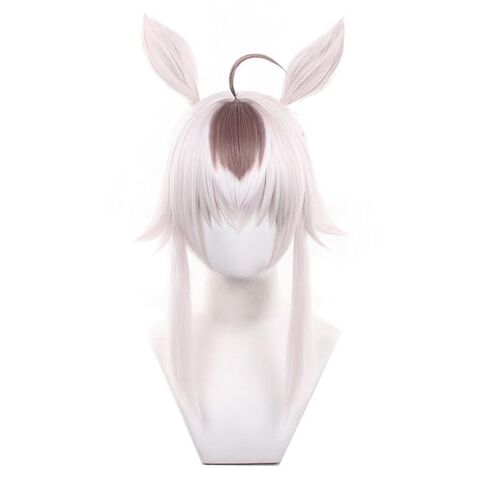 Cosplay Wig Hik Aru Hair Short White Hairs Slightly Wavy Costume Accessory Adult Unisex Party Halloween Christmas in Saudi Arabia