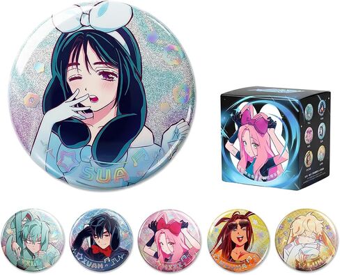 دبابيس أزرار ثلاثية الأبعاد من سلسلة أرنب المرحلة الغريبة، سلع قابلة للجمع مرخصة رسميًا من Anime ALNST لحقائب Ita (عبوة واحدة، تحتوي على شخصية عشوائية واحدة) in Kuwait