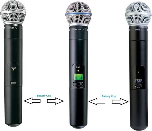 Replacement PGXD2 Microphone Cover Cup for Shure PGXD2/SM58 Handheld Wireless Microphone Transmitter, Black, 2 Pack in Saudi Arabia