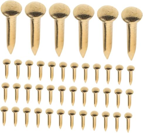 100pcs Copper Nails for Projects Tacks for Upholstery Crafts and Home Decor -Scratch Design in Saudi Arabia