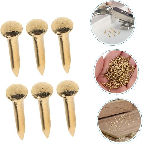 100pcs Copper Nails for Projects Tacks for Upholstery Crafts and Home Decor -Scratch Design in Saudi Arabia