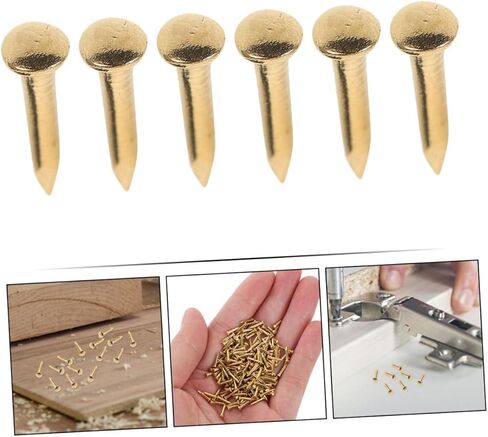 100pcs Copper Nails for Projects Tacks for Upholstery Crafts and Home Decor -Scratch Design in Saudi Arabia