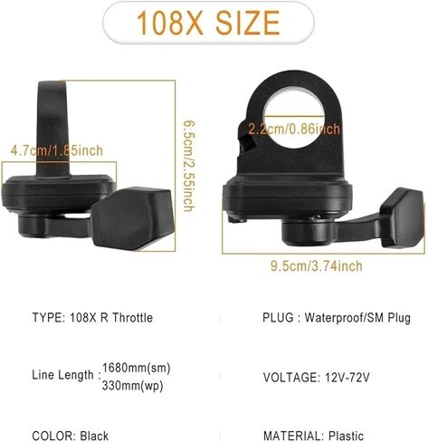 Electric Scooter Throttle Accelerator Compatible with IScooter IX3 IX4 Urban Glide E-Cross ONE Pro2 Thumb Dia Accelerator Replacement Parts Scooter Parts in Saudi Arabia